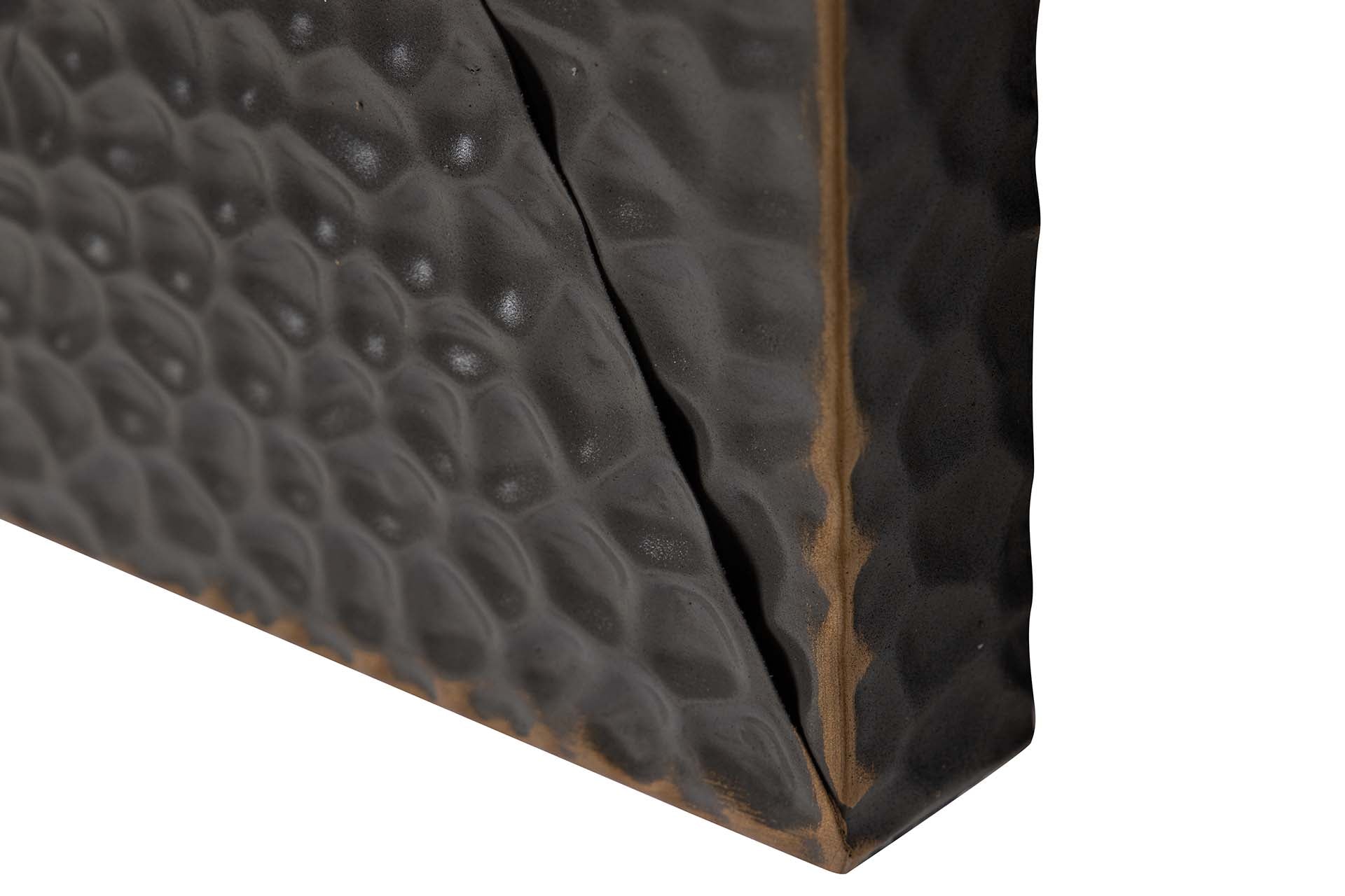 ORNAMENTO DE PAREDE DE METAL BRANCO CINZA 50x6x90 CM