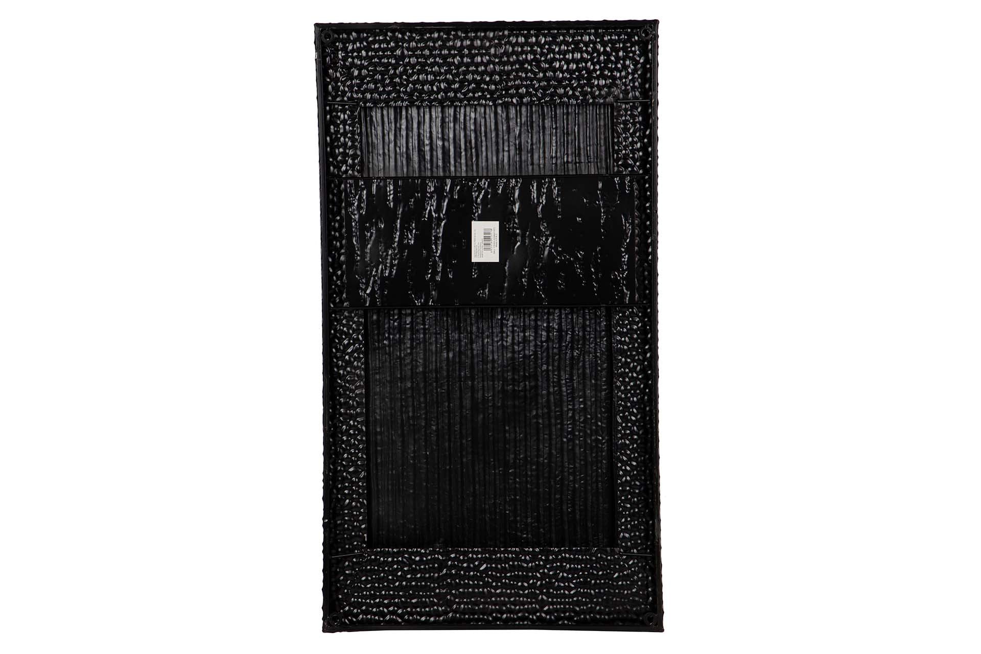 ORNAMENTO DE PAREDE DE METAL BRANCO CINZA 50x6x90 CM