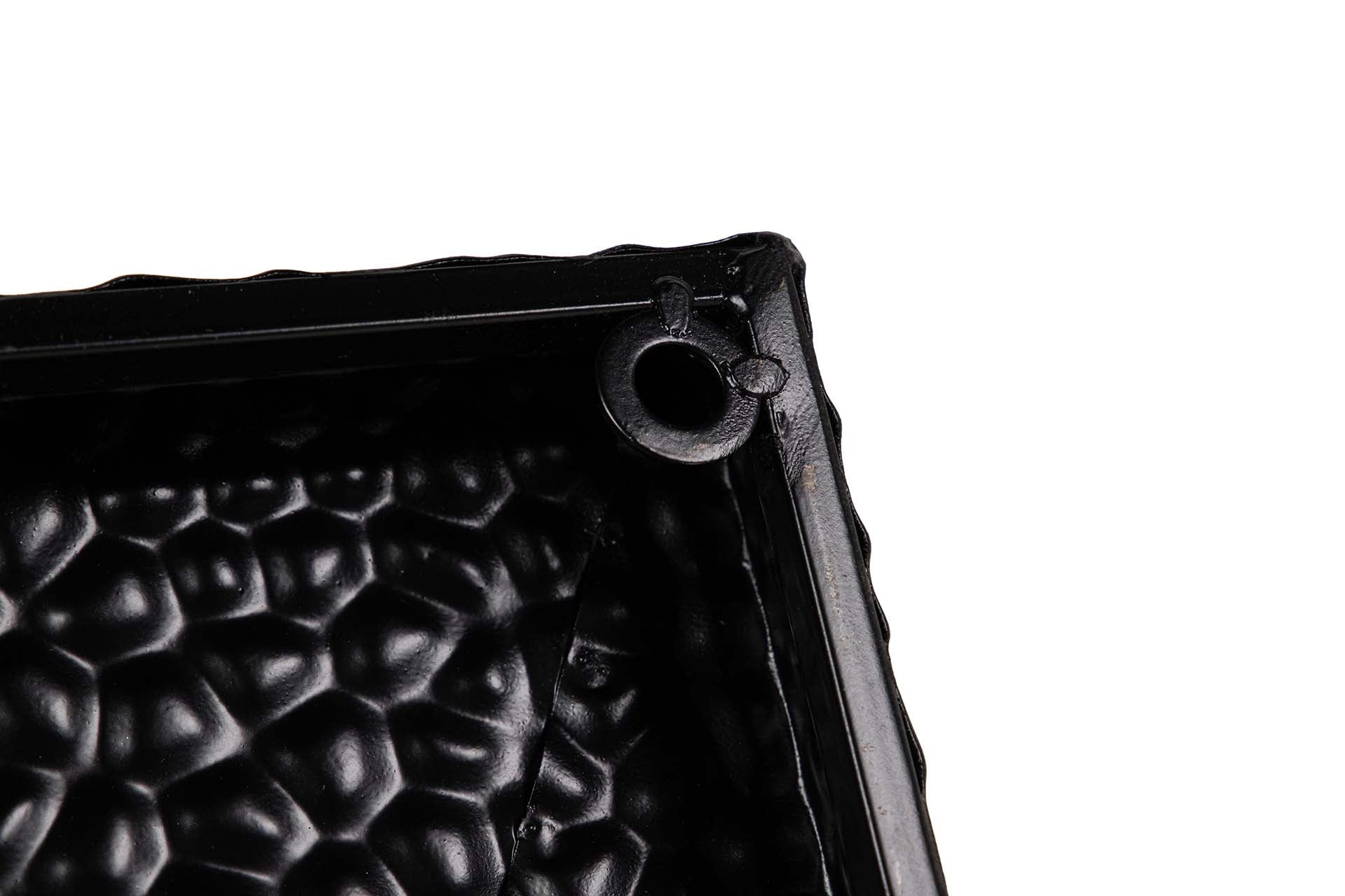 ORNAMENTO DE PAREDE DE METAL BRANCO CINZA 50x6x90 CM