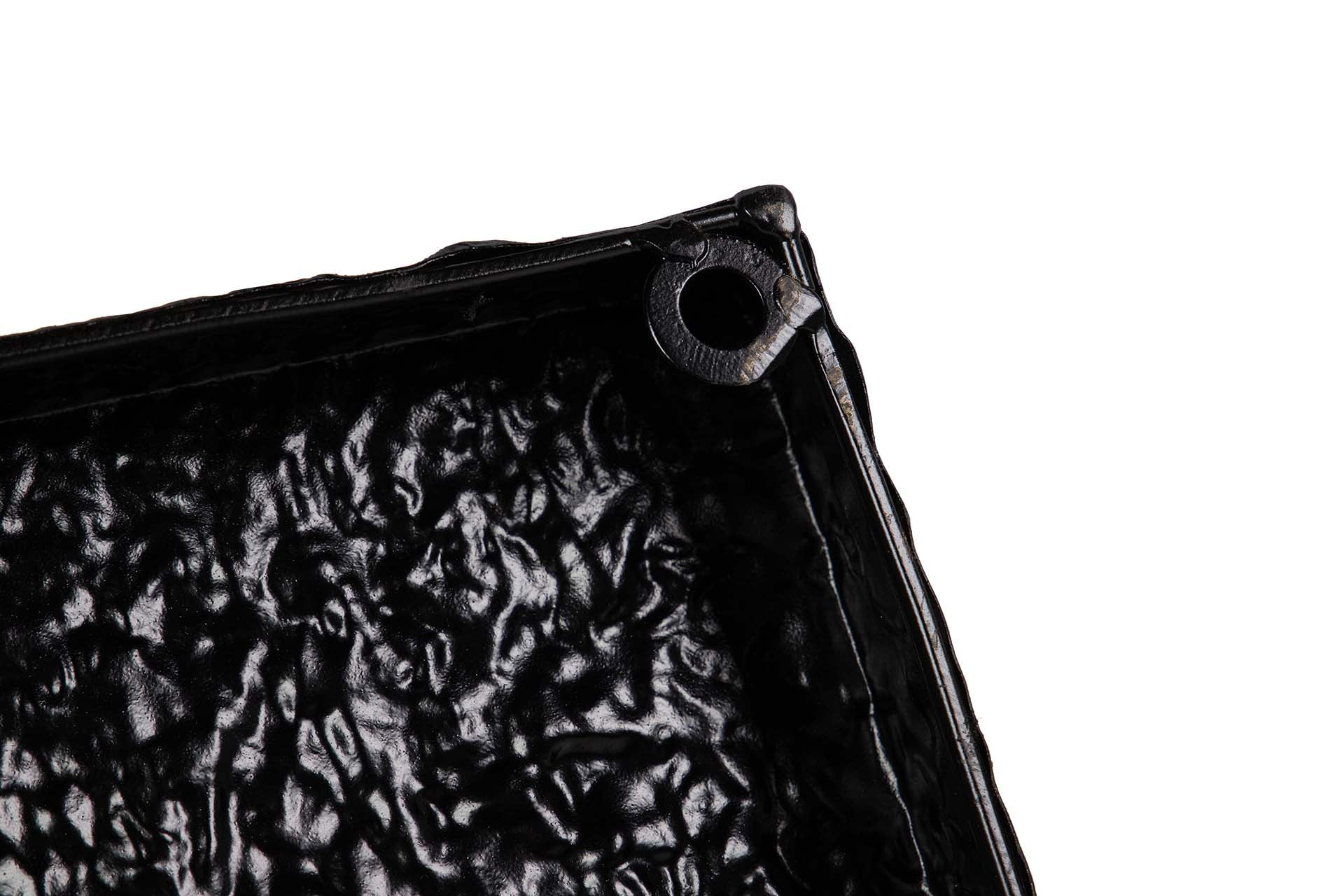 DECORAÇÃO DE PAREDE DE METAL PRETO CINZA 51x7x74 CM