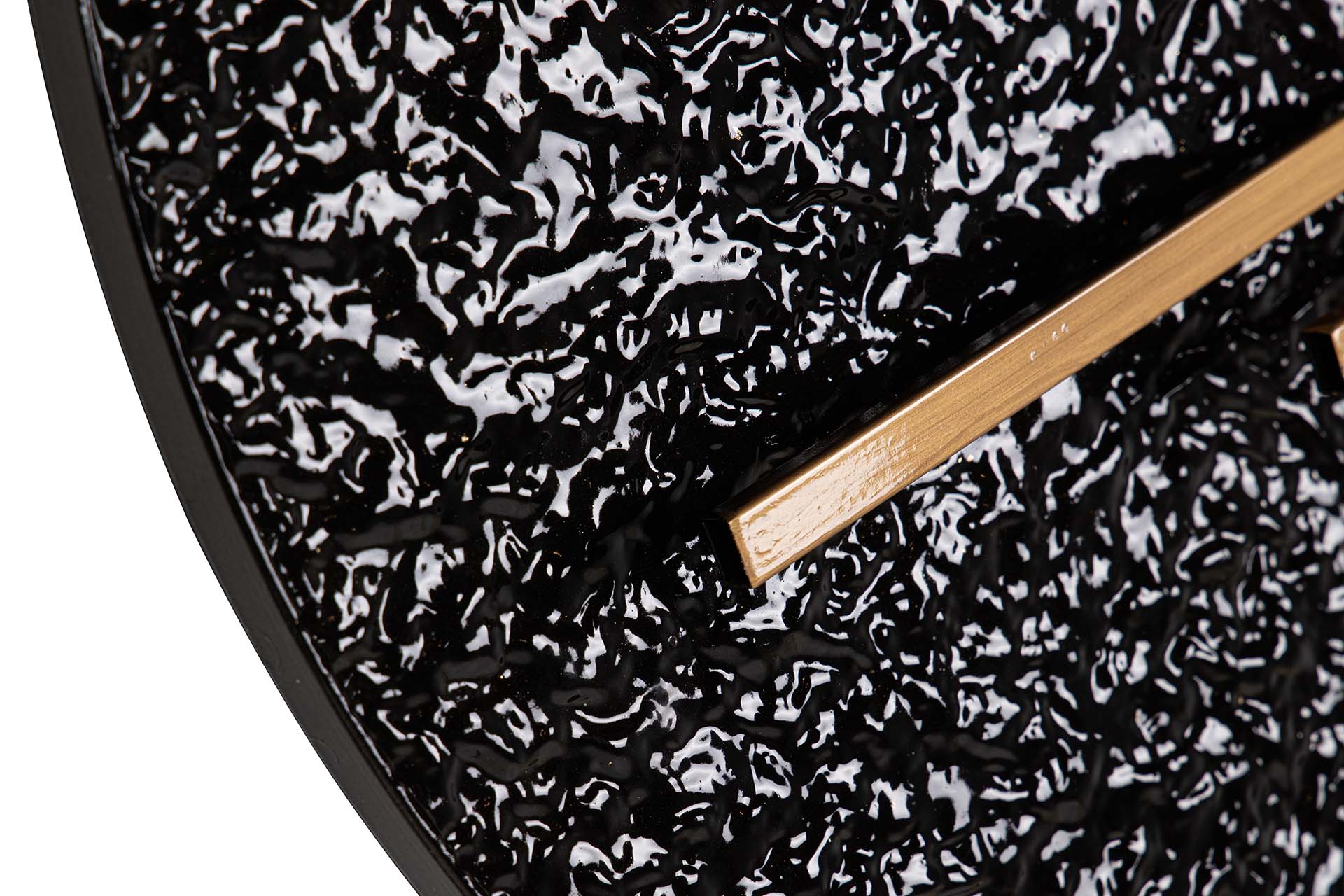 DECORAÇÃO DE PAREDE DE METAL PRETO DOURADO 83x8x53 CM