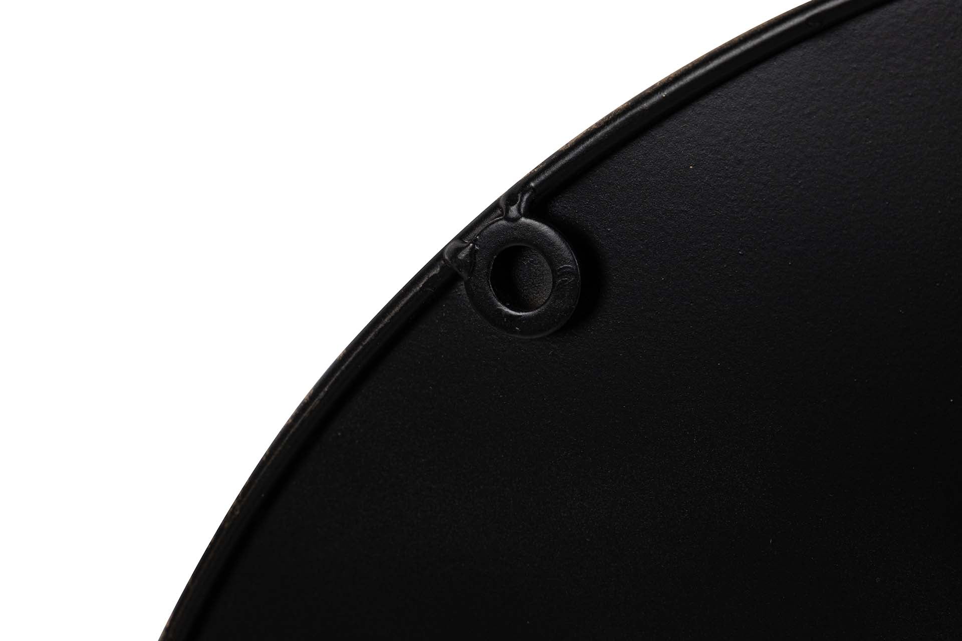 DECORAÇÃO DE PAREDE DE METAL PRETO DOURADO 83x8x53 CM