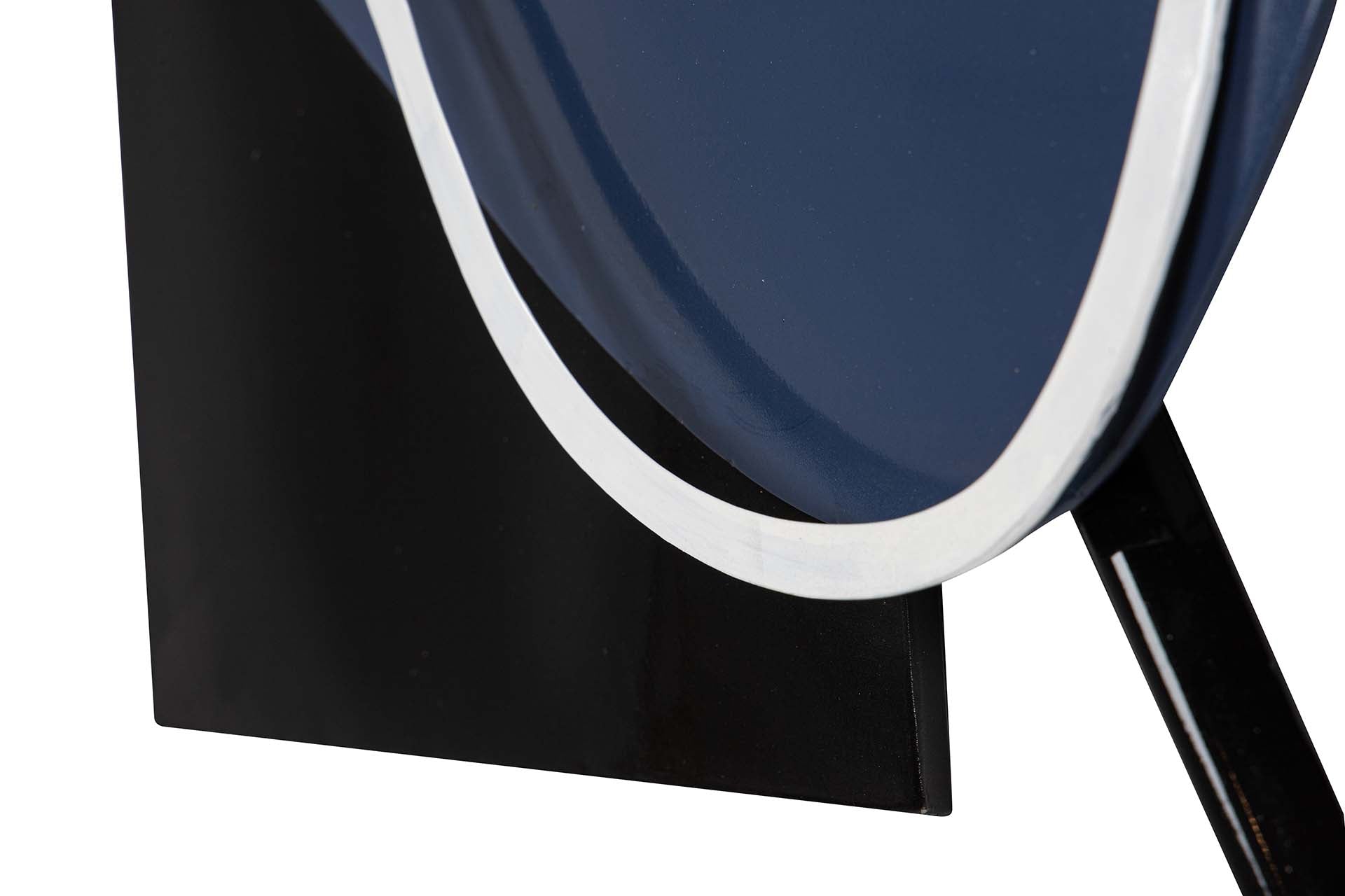 DECORAÇÃO DE PAREDE DE METAL AZUL PRETO 66x6x81 CM