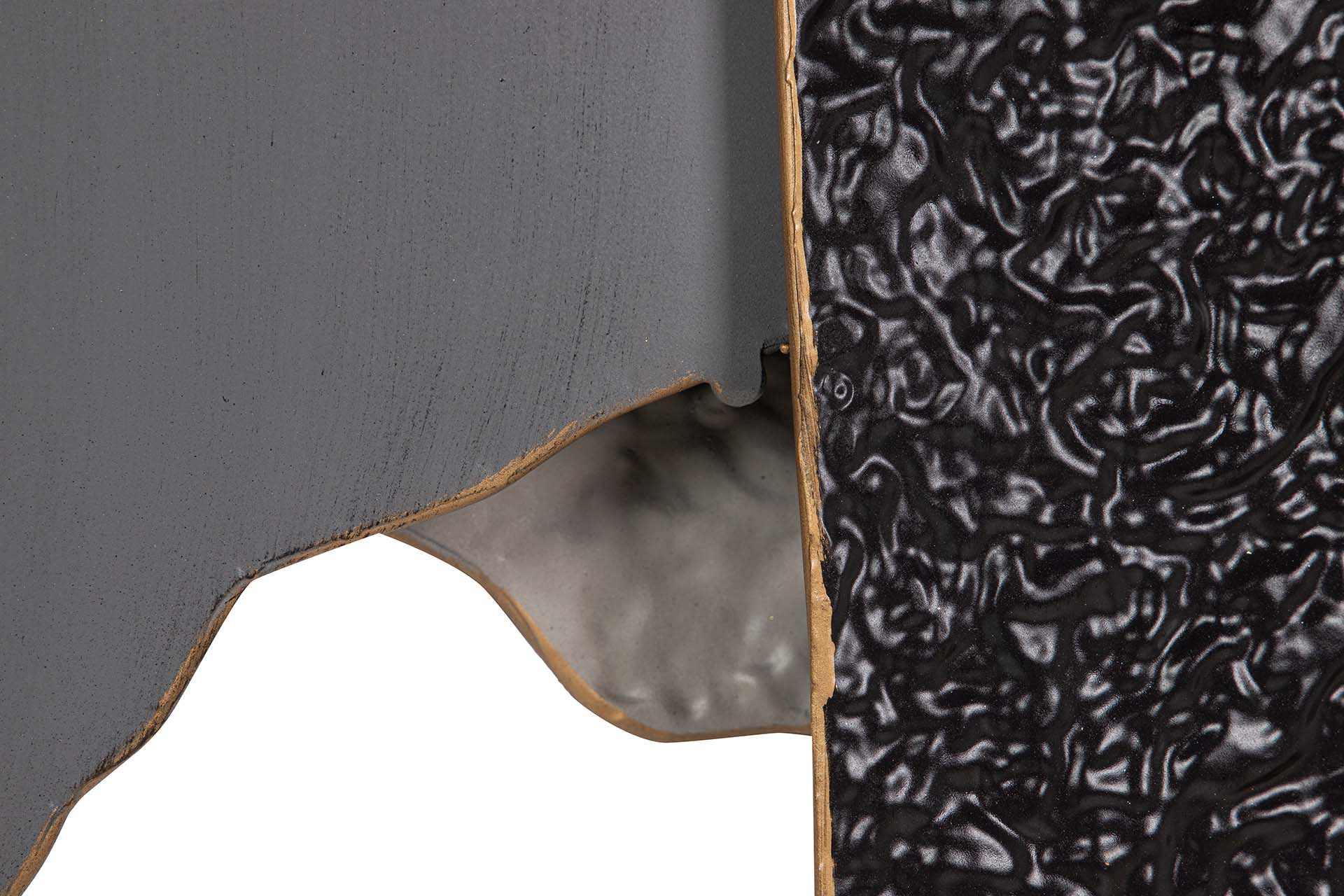 GRAY BROWN METAL WALL ORNAMENT 58x5x90 CM