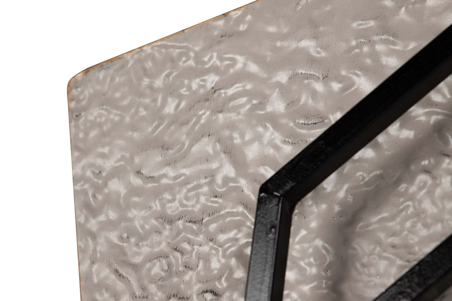 GRAY BROWN METAL WALL ORNAMENT 58x5x90 CM