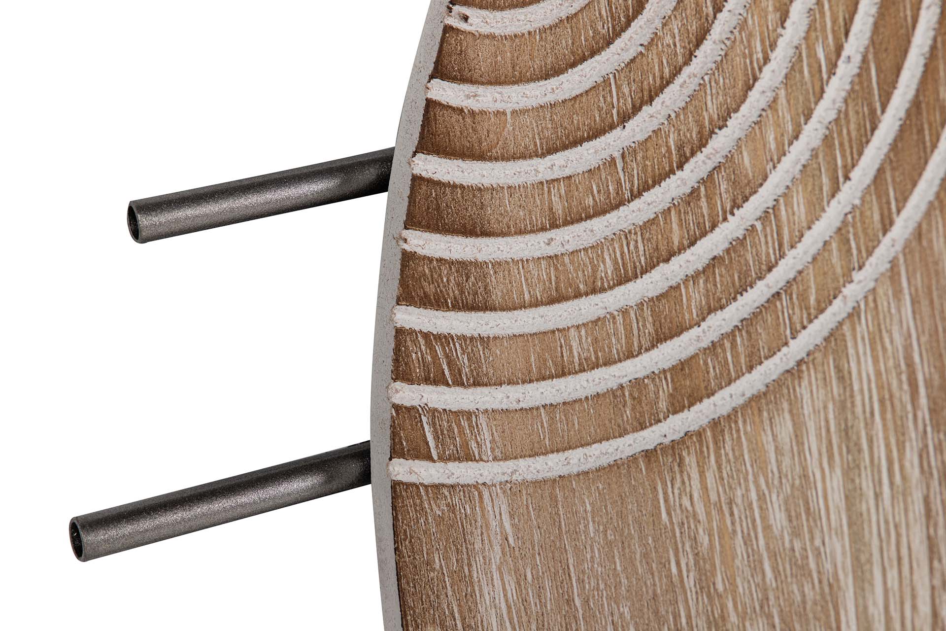 DECORAÇÃO DE PAREDE DE METAL MARROM DOURADO 84x5x67 CM