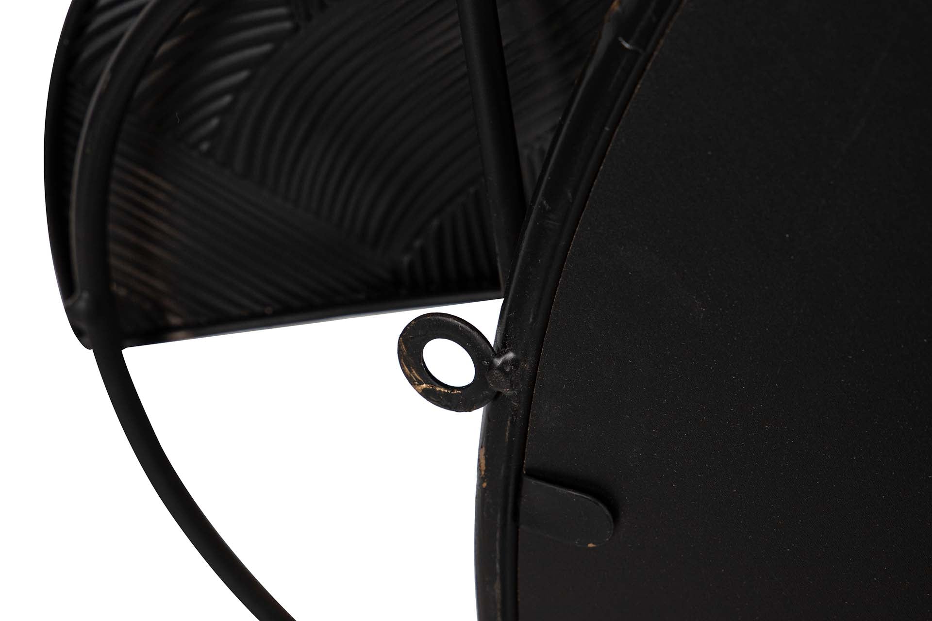 METAL WALL DECORATION GOLDEN BROWN MIRROR 94x8x70 CM