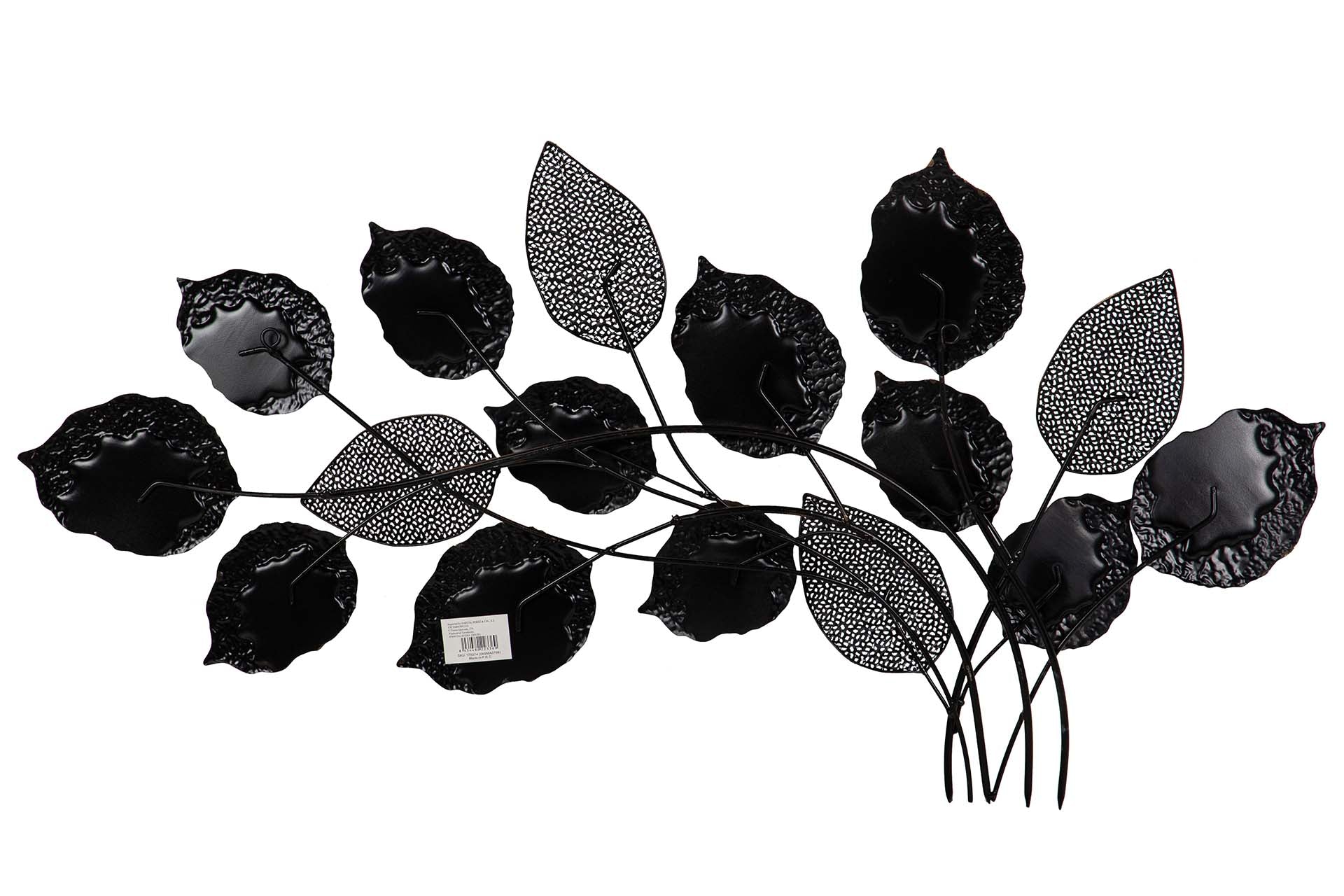 ORNAMENTO DE PAREDE DE METAL MARROM DOURADO 118x6x60 CM