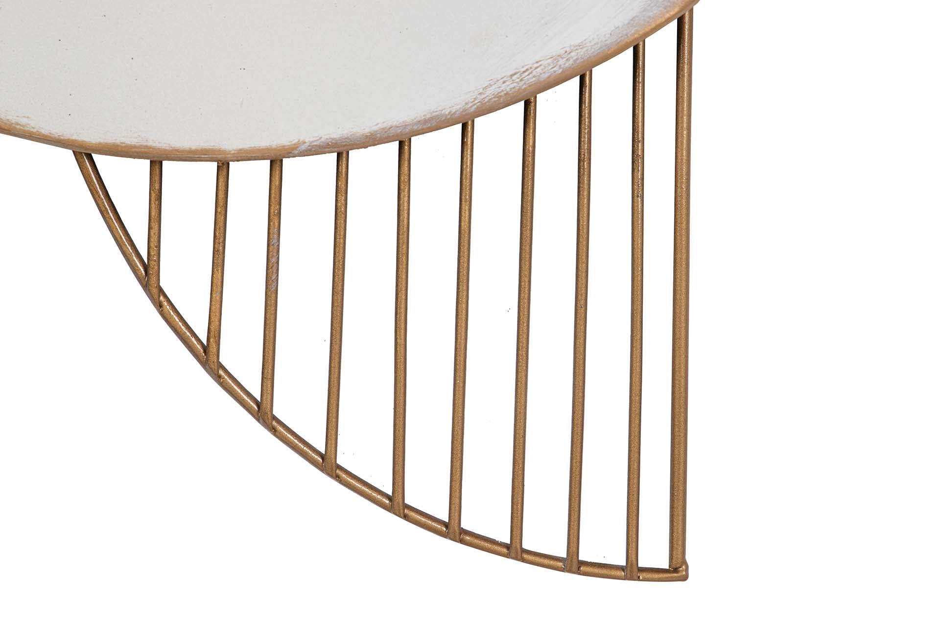 DECORAÇÃO DE PAREDE DE METAL PRETO E BRANCO 71x6x59 CM