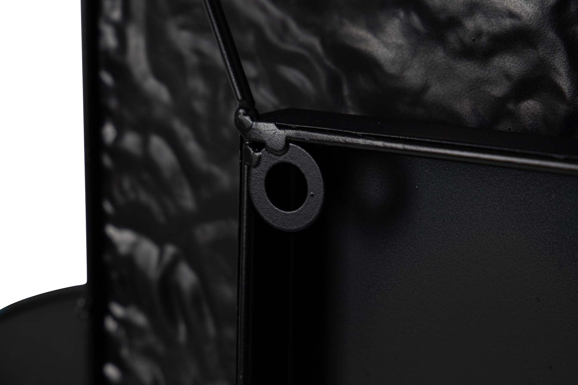 ORNAMENTO DE PAREDE DE METAL AZUL PRETO 74x6x58 CM