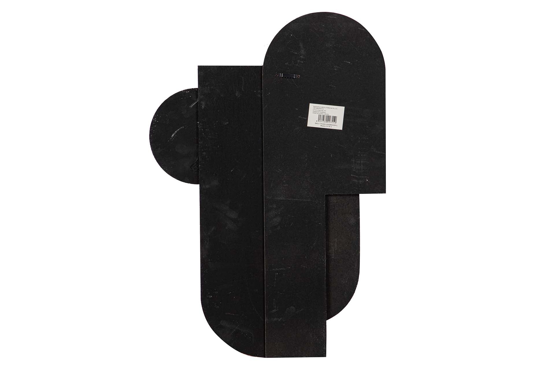 ORNAMENTO DE PAREDE DE METAL BEGE MARROM 41x2x60 CM