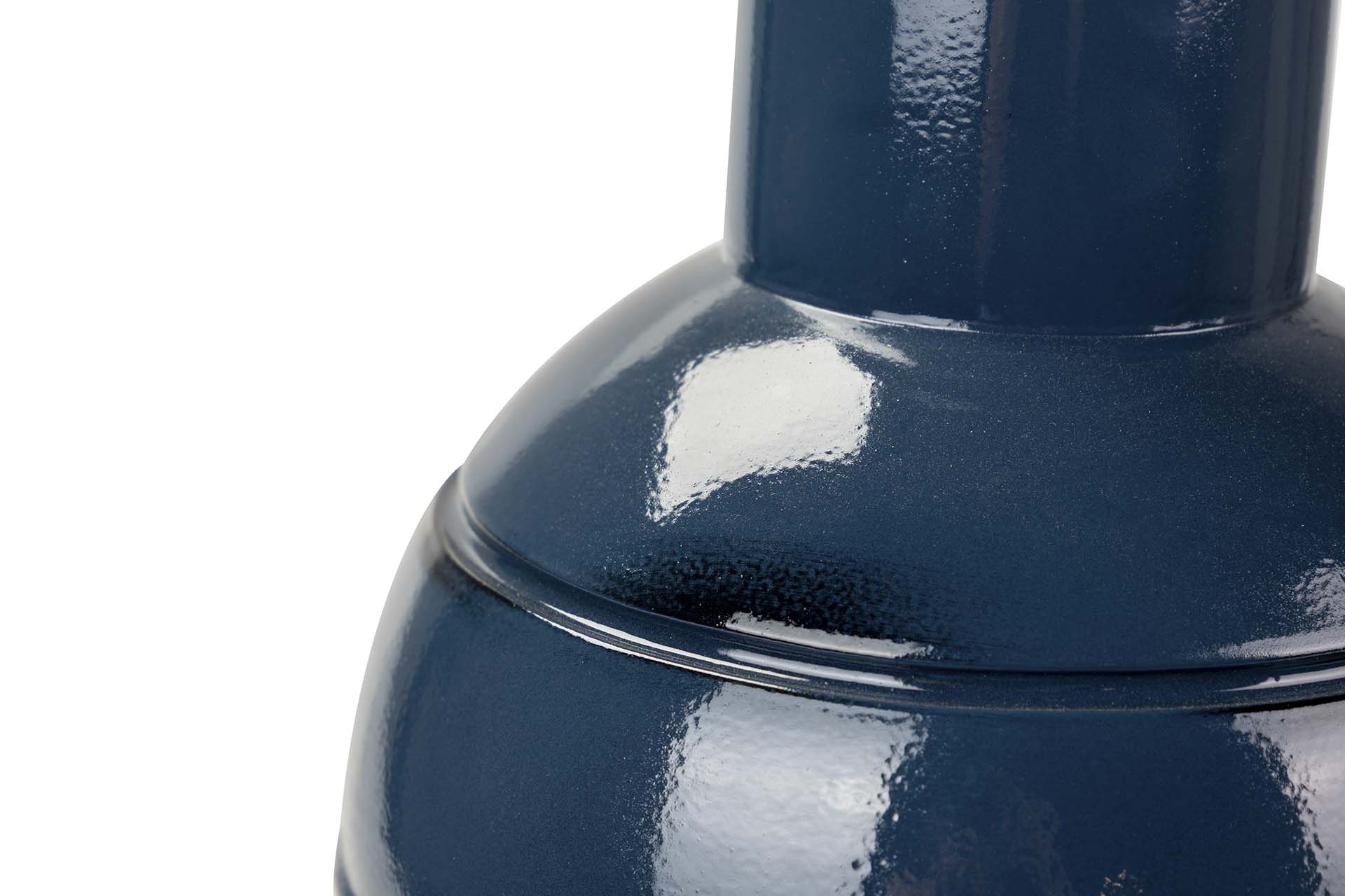 BLACK METAL VASE 26x26x40 CM