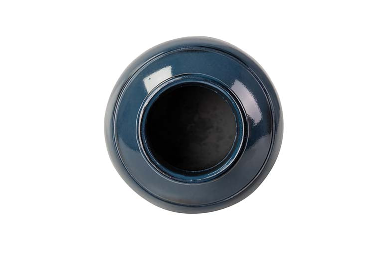 JARRON METAL NEGRO 26x26x40 CM