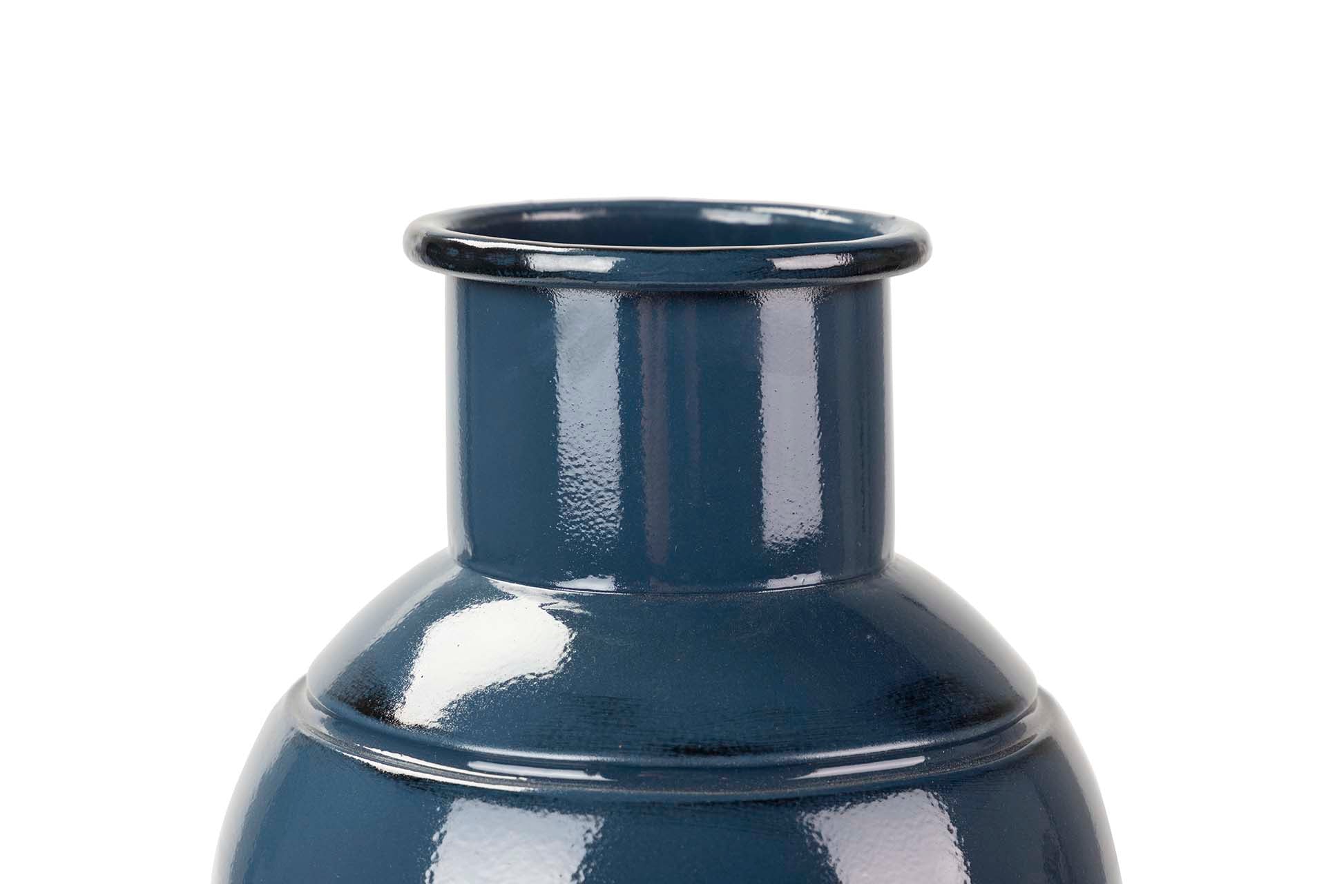 JARRON METAL NEGRO 24x24x48 CM