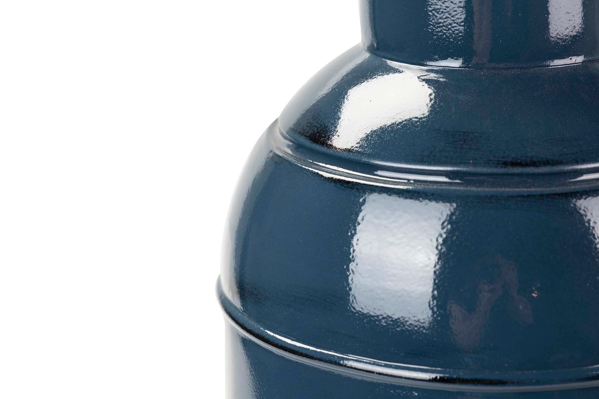 JARRON METAL NEGRO 24x24x48 CM