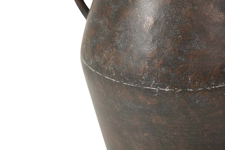 JARRON METAL NEGRO 30x30x36 CM