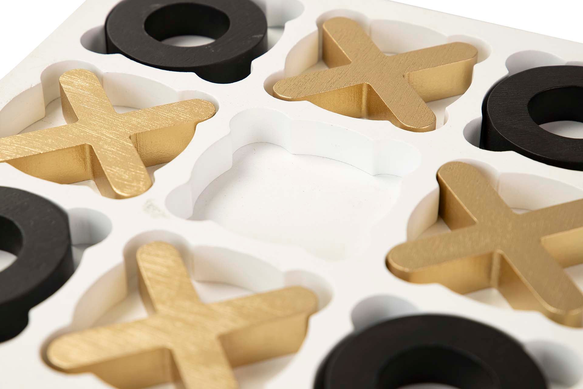 WHITE MDF DECORATION SET 31x31x3 CM