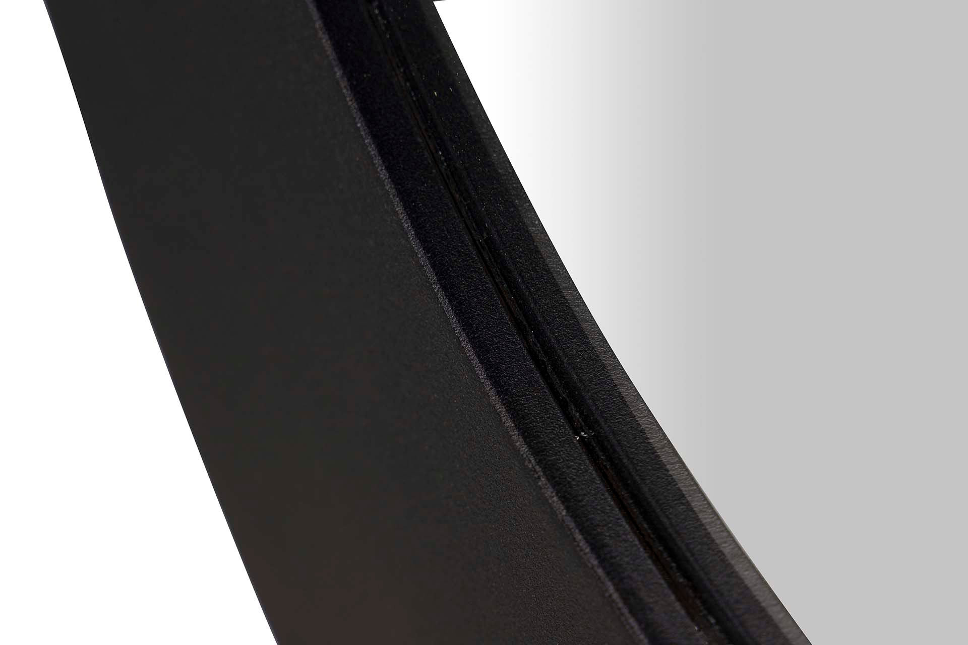 ESPELHO REDONDO DE METAL PRETO DOURADO 90x3x90 CM