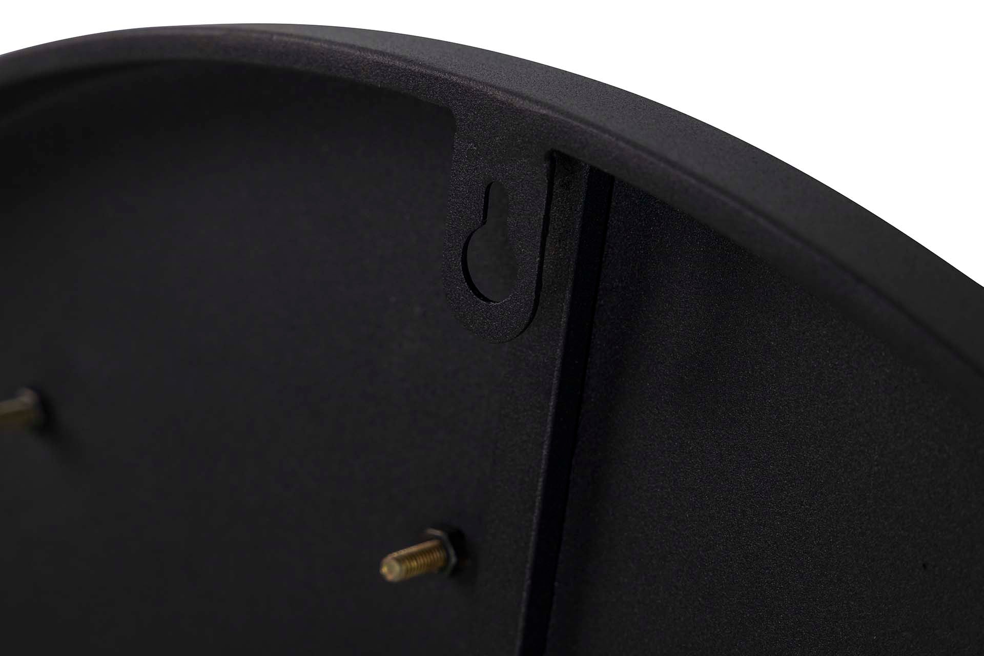 ESPELHO REDONDO DE METAL PRETO DOURADO 70x3x70 CM
