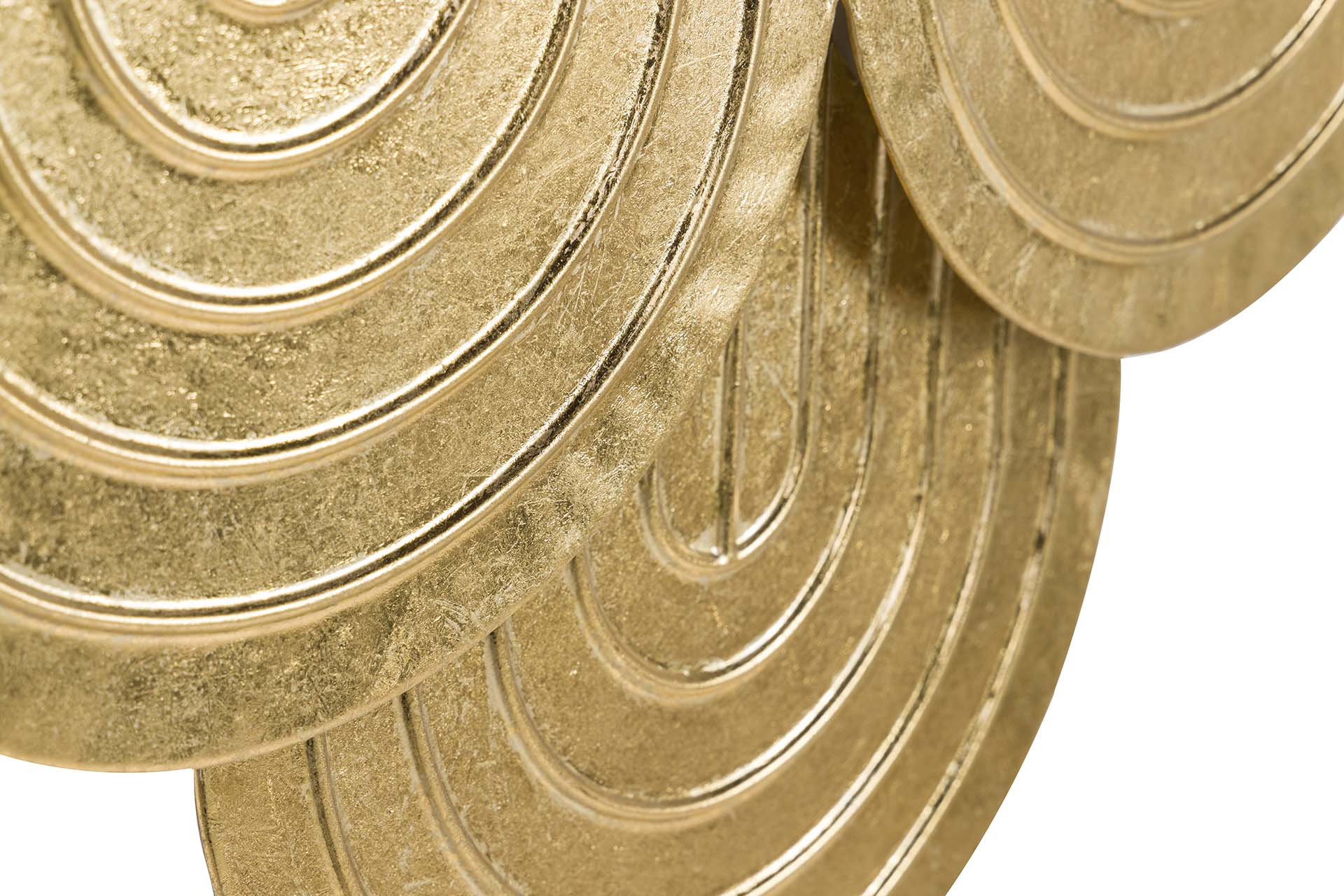 ORNAMENTO DE PAREDE DE METAL DOURADO 78x3x80 CM