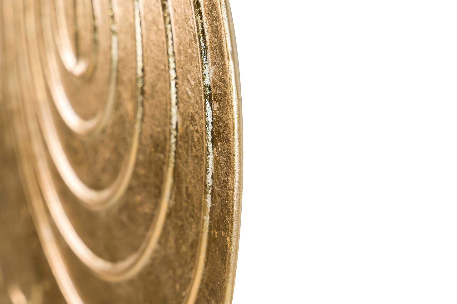 ORNAMENTO DE PAREDE DE METAL DOURADO 78x3x80 CM