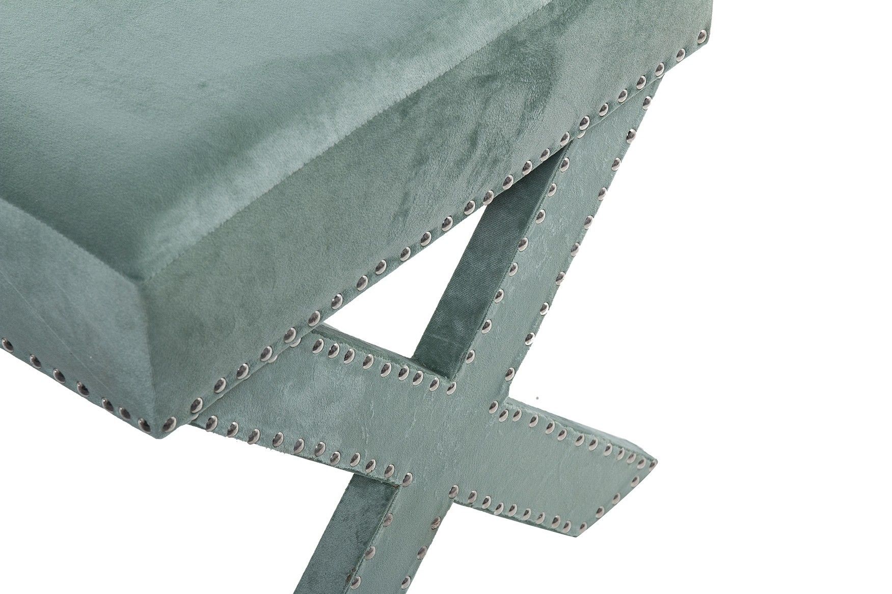 PIE DE CAMA VELVET VERDE 95x50x50 CM