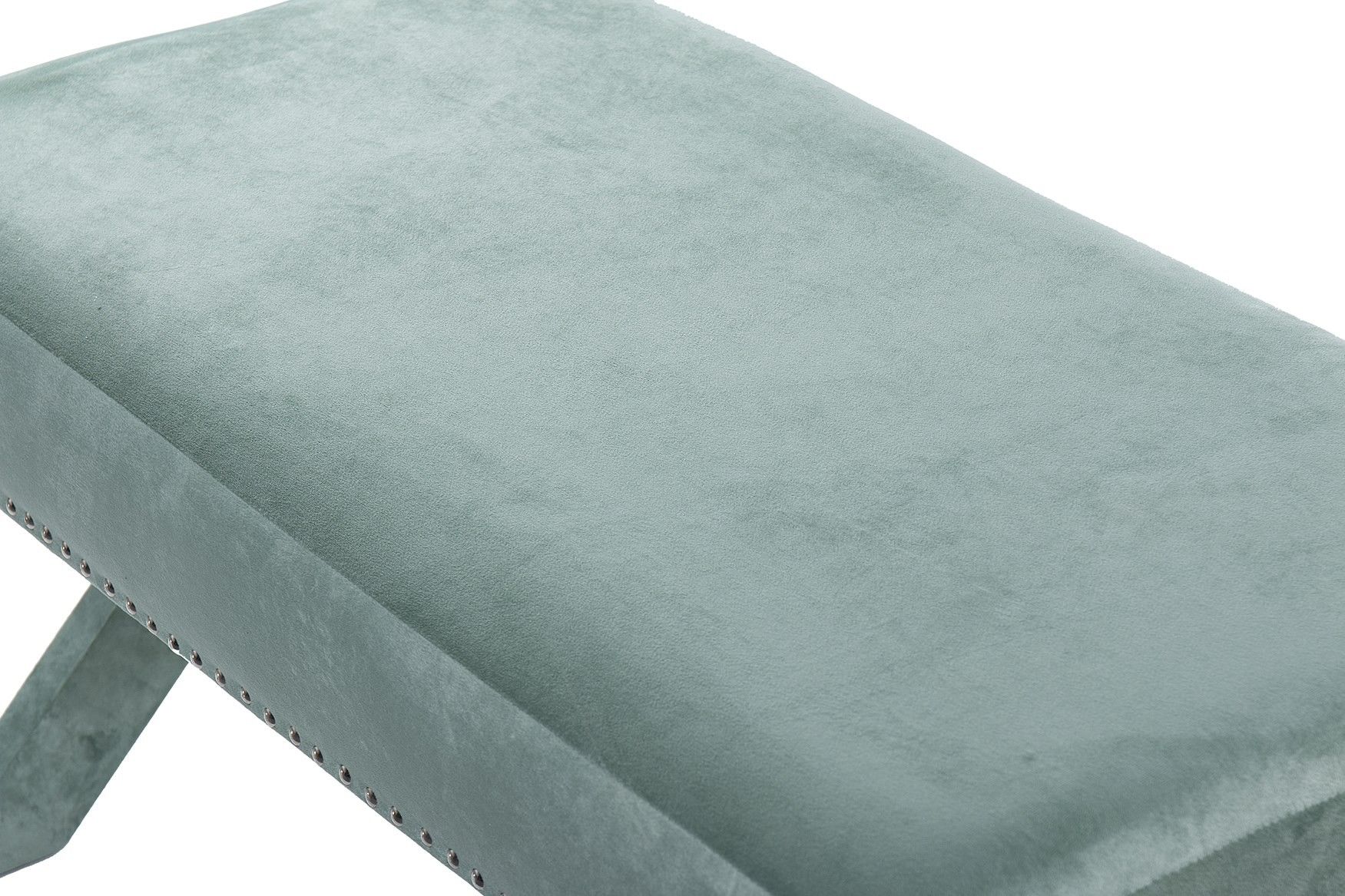 PIE DE CAMA VELVET VERDE 95x50x50 CM