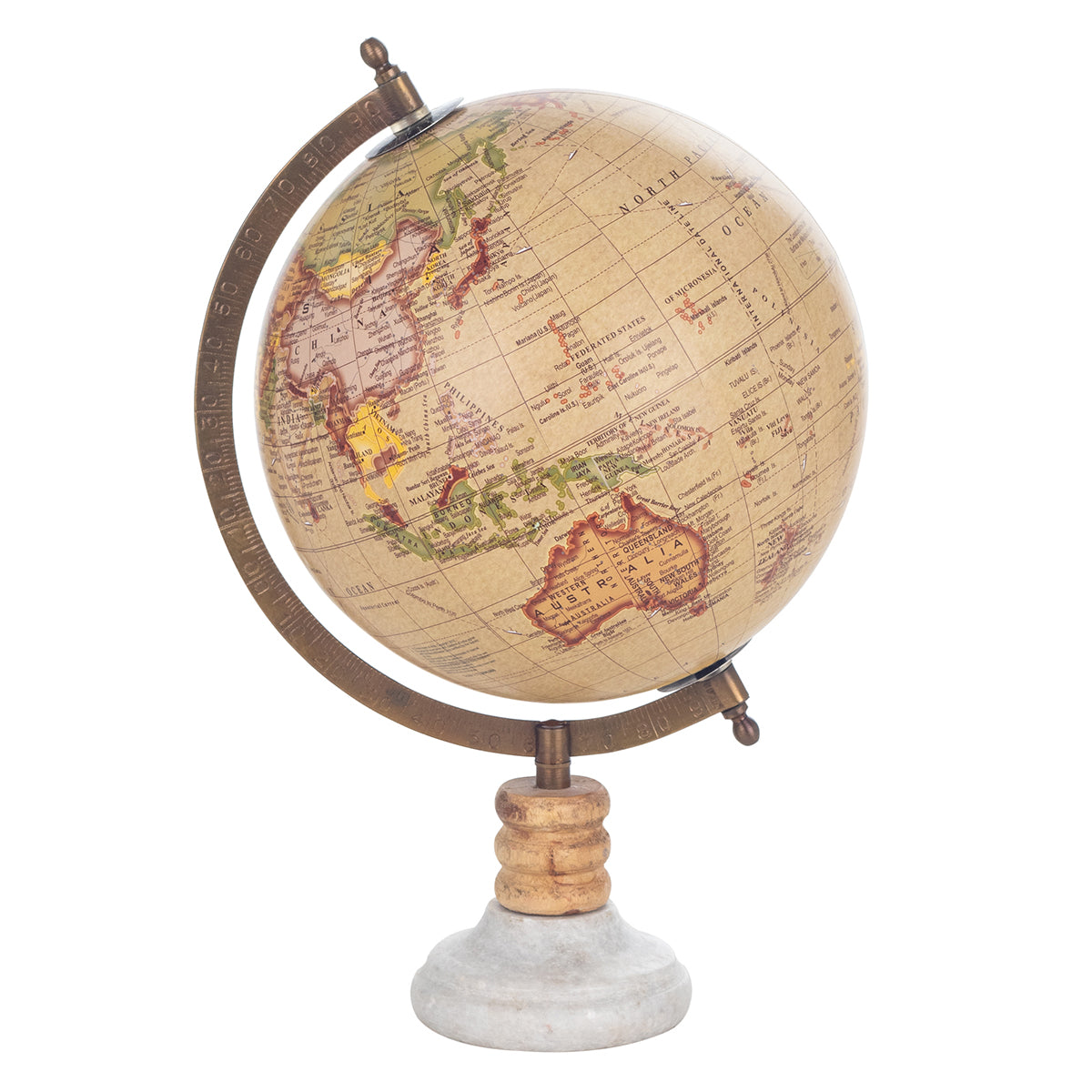 Marble Foot Globe