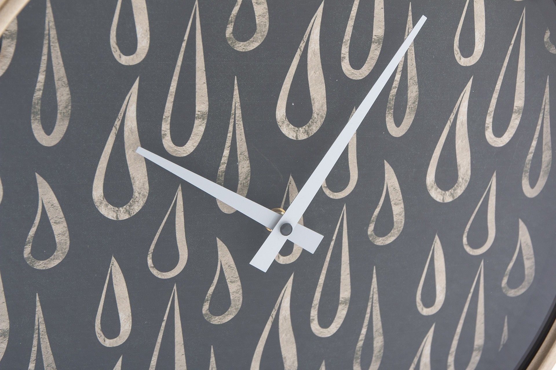 RELÓGIO DE PAREDE CRISTAL / MDF / METAL 40x6x40 CM