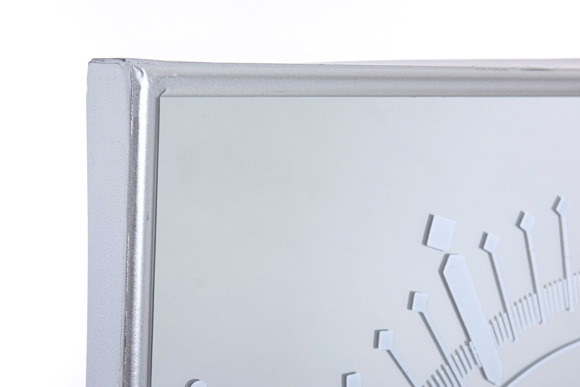 RELOJ PARED CRISTAL / MDF / METAL 60x5x60 CM