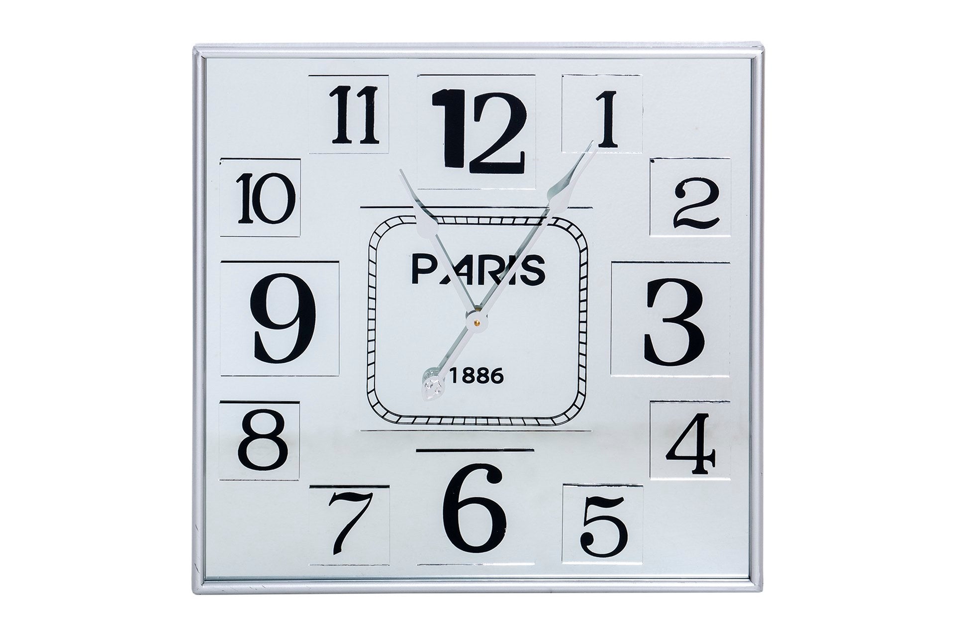 RELOJ PARED ESPEJO / MDF / METAL 60x5x60 CM