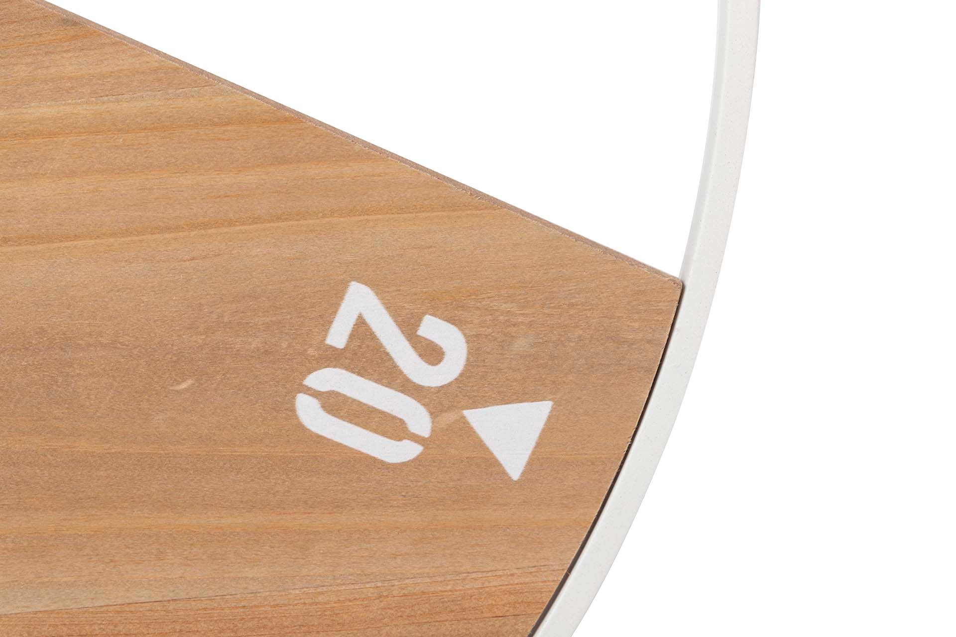 WALL CLOCK METAL WOOD 50x3x50 CM