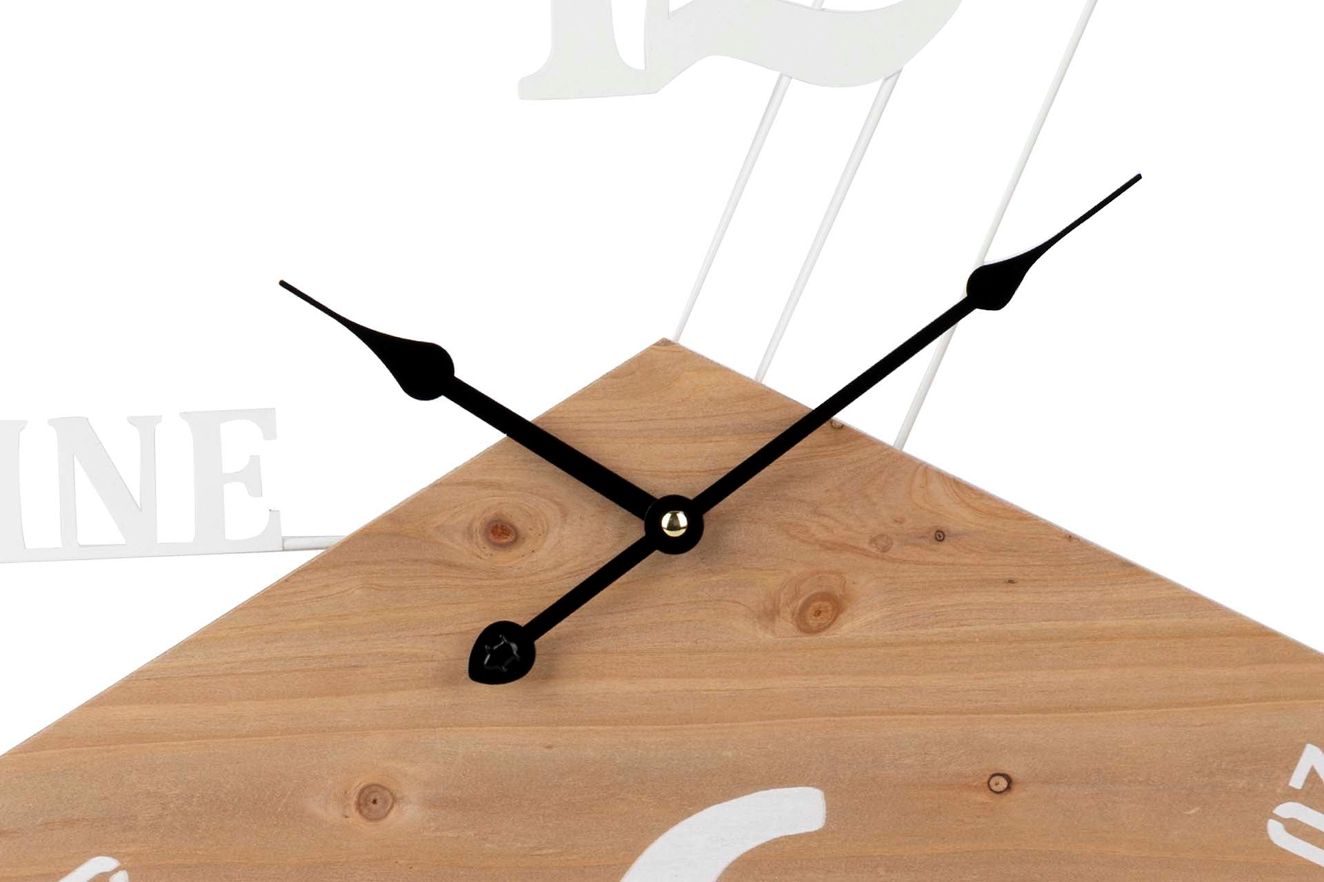 WALL CLOCK METAL WOOD 50x3x50 CM