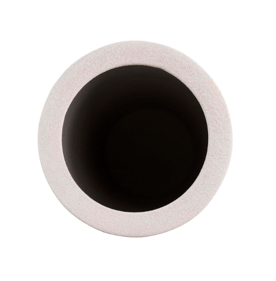 WHITE CERAMIC UMBRELLA STAND 23x23x50 CM