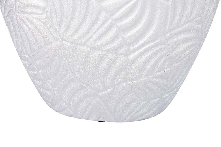 SILVER CERAMIC VASE 18x10x26 CM