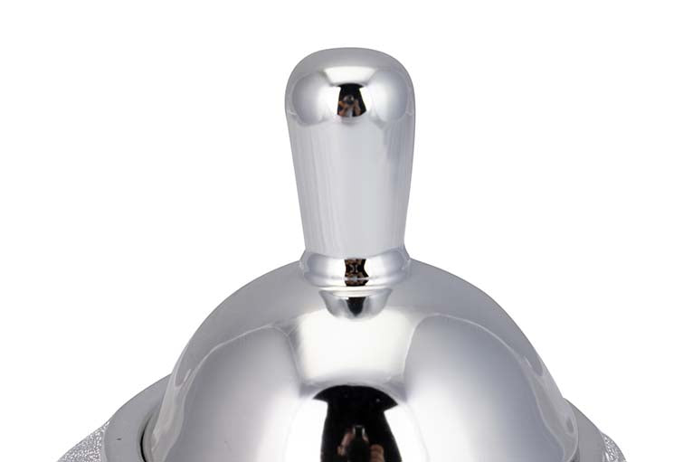 SILVER CERAMIC CANDY BOX 16x16x20 CM