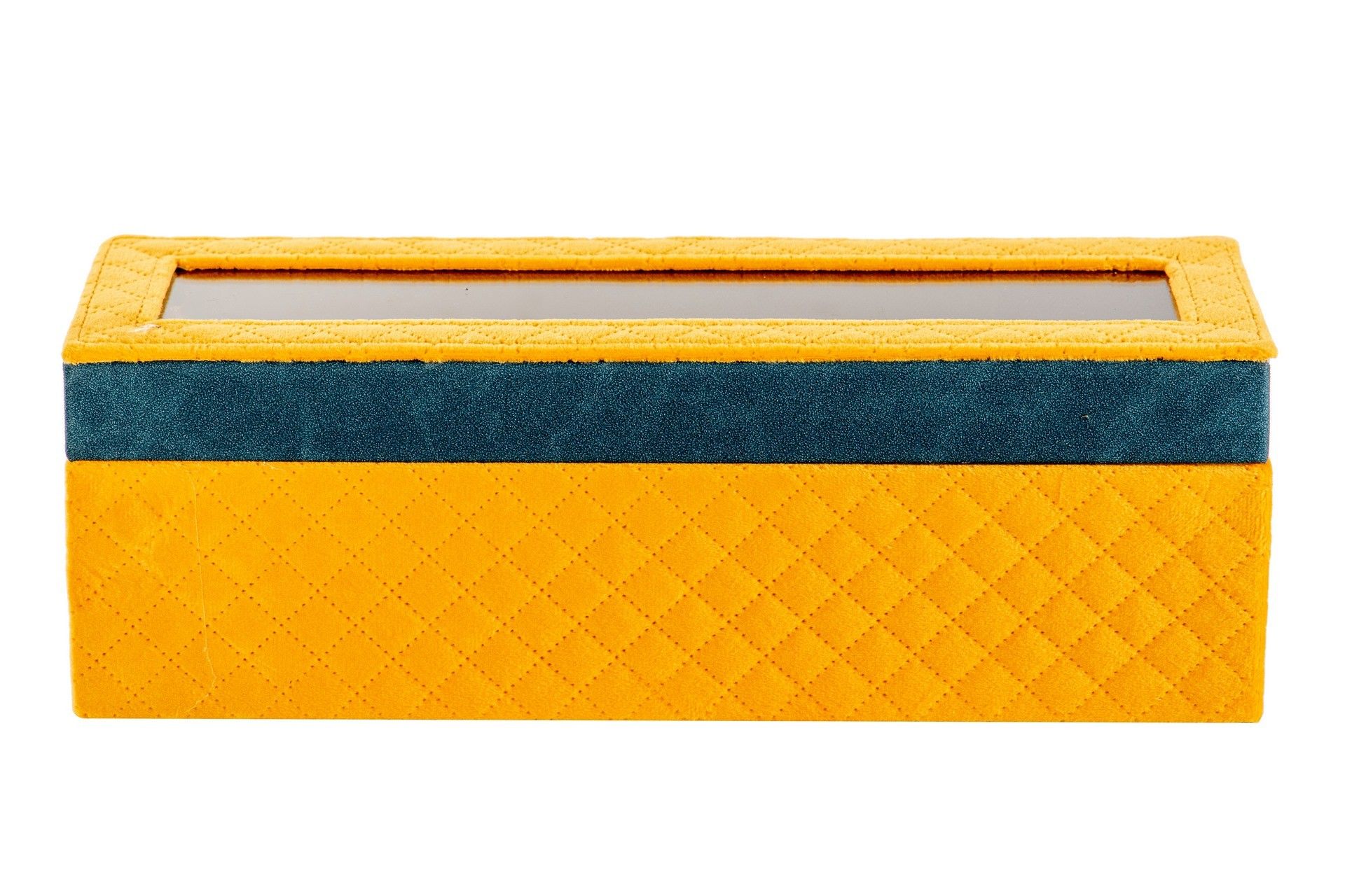 BOX OF 6 VELVET PU WATCHES 32x10x10 CM