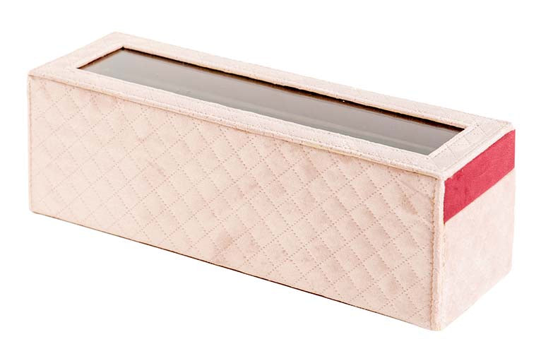 CAJA 6 RELOJES VELVET PU 32x10x10 CM