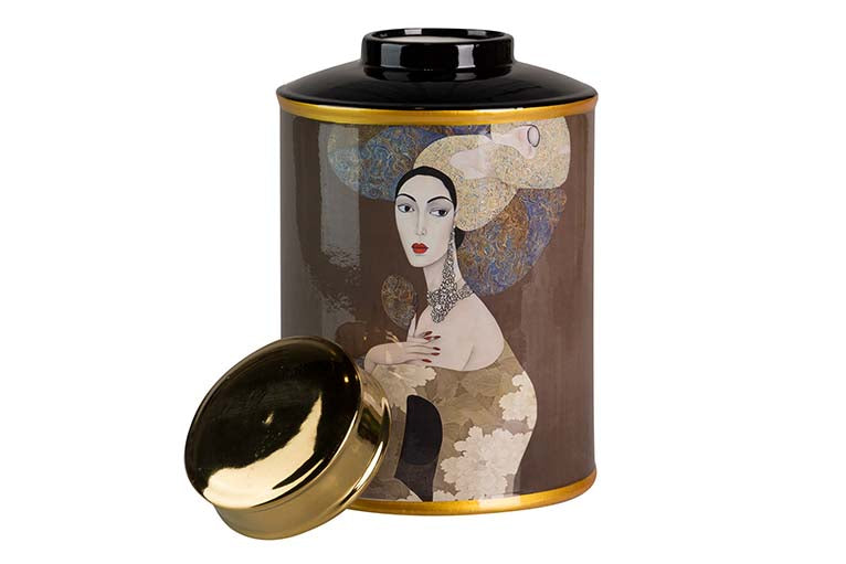 CERAMIC WOMAN JAR 16x16x27 CM