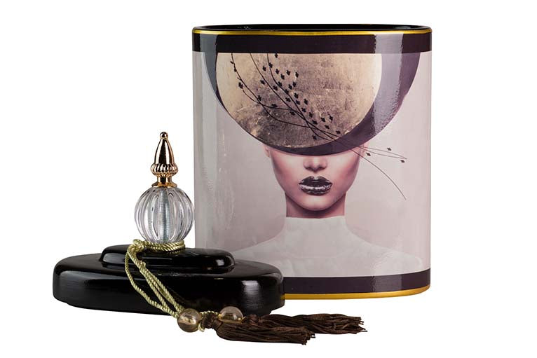 TIBOR CERAMIC WOMAN HAT 21x11x38 CM