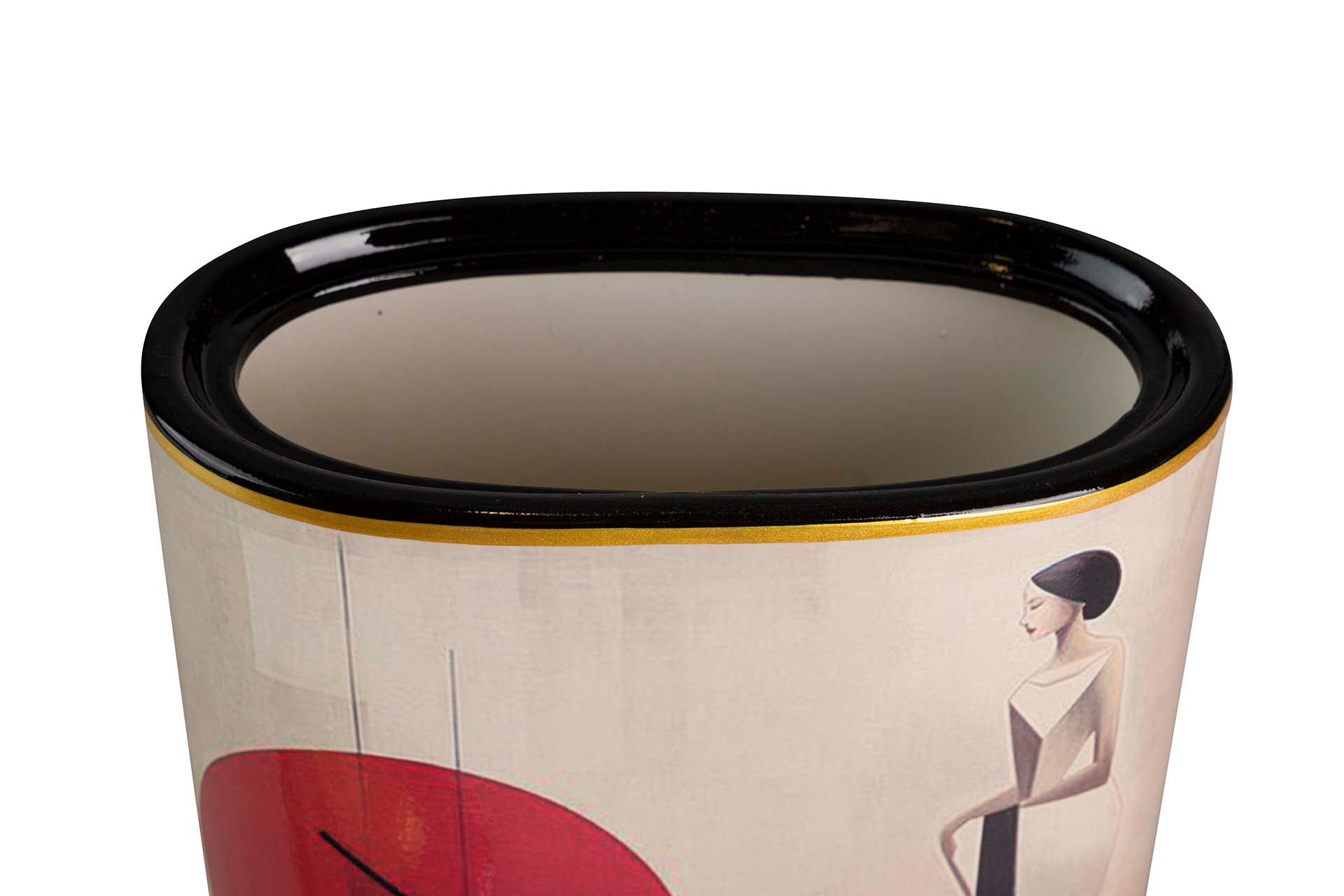 TIBOR CERAMIC WOMAN DRESS 21x11x38 CM