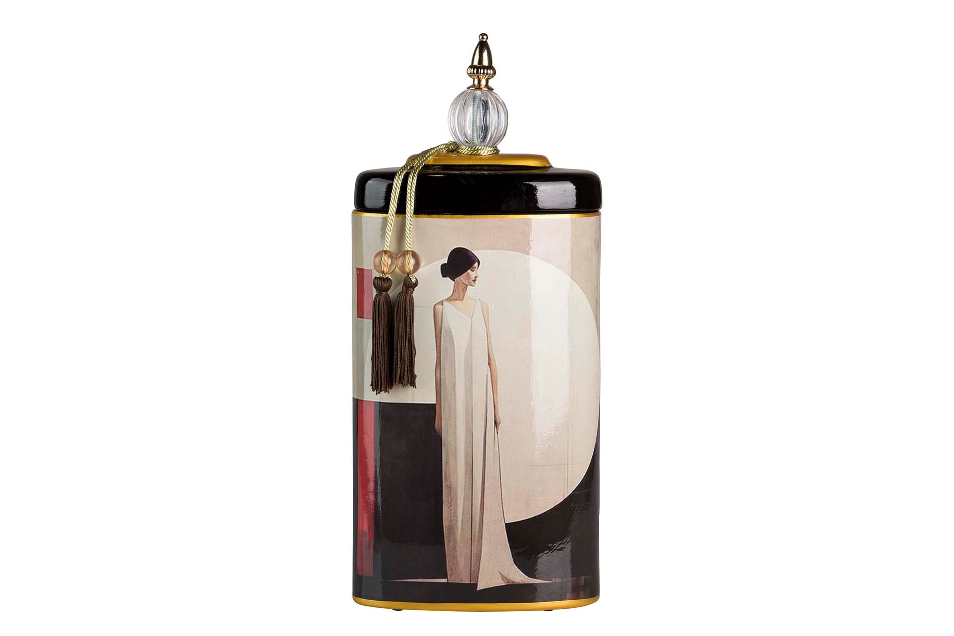 TIBOR CERAMIC WOMAN DRESS 20x11x47 CM