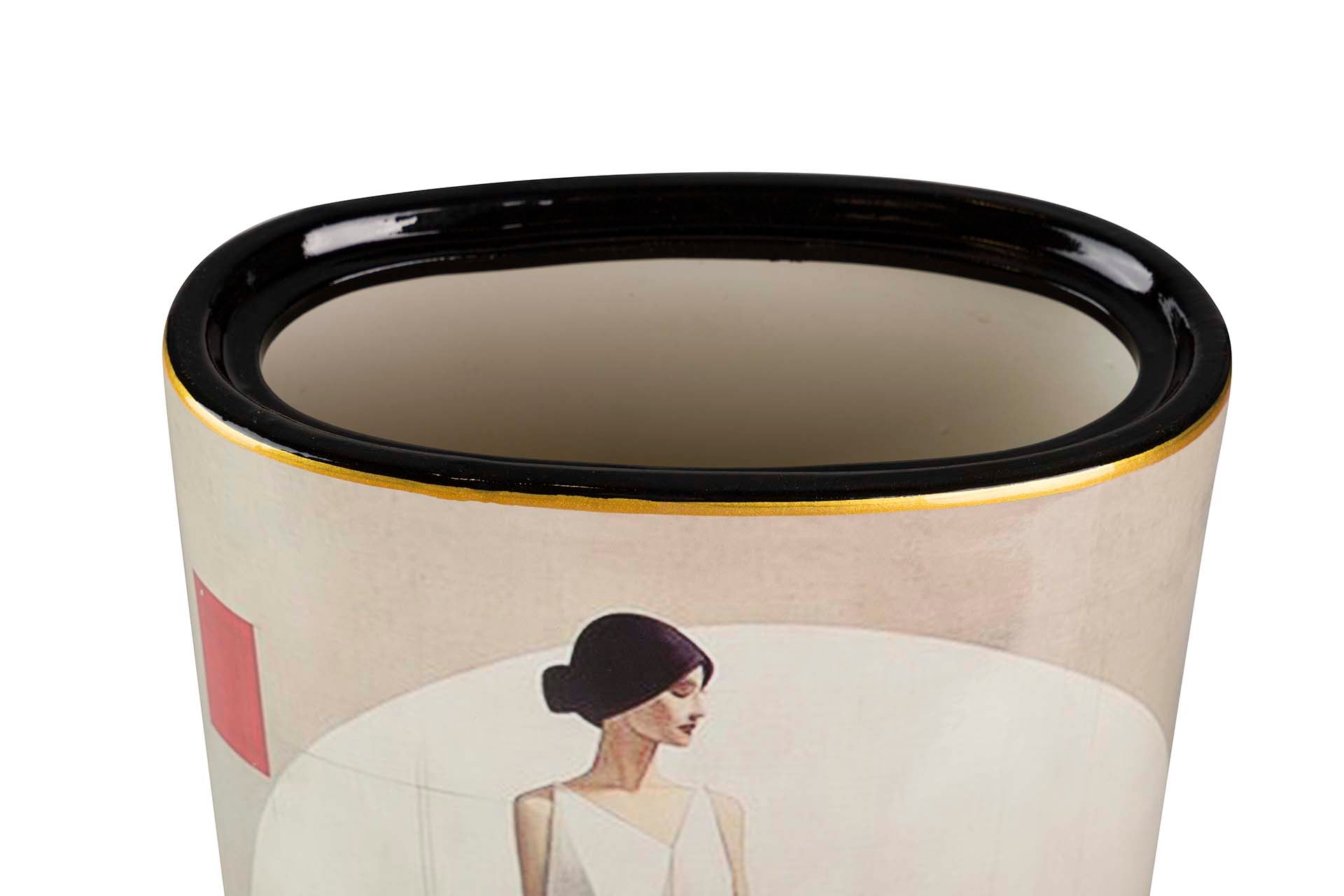 TIBOR CERAMIC WOMAN DRESS 20x11x47 CM