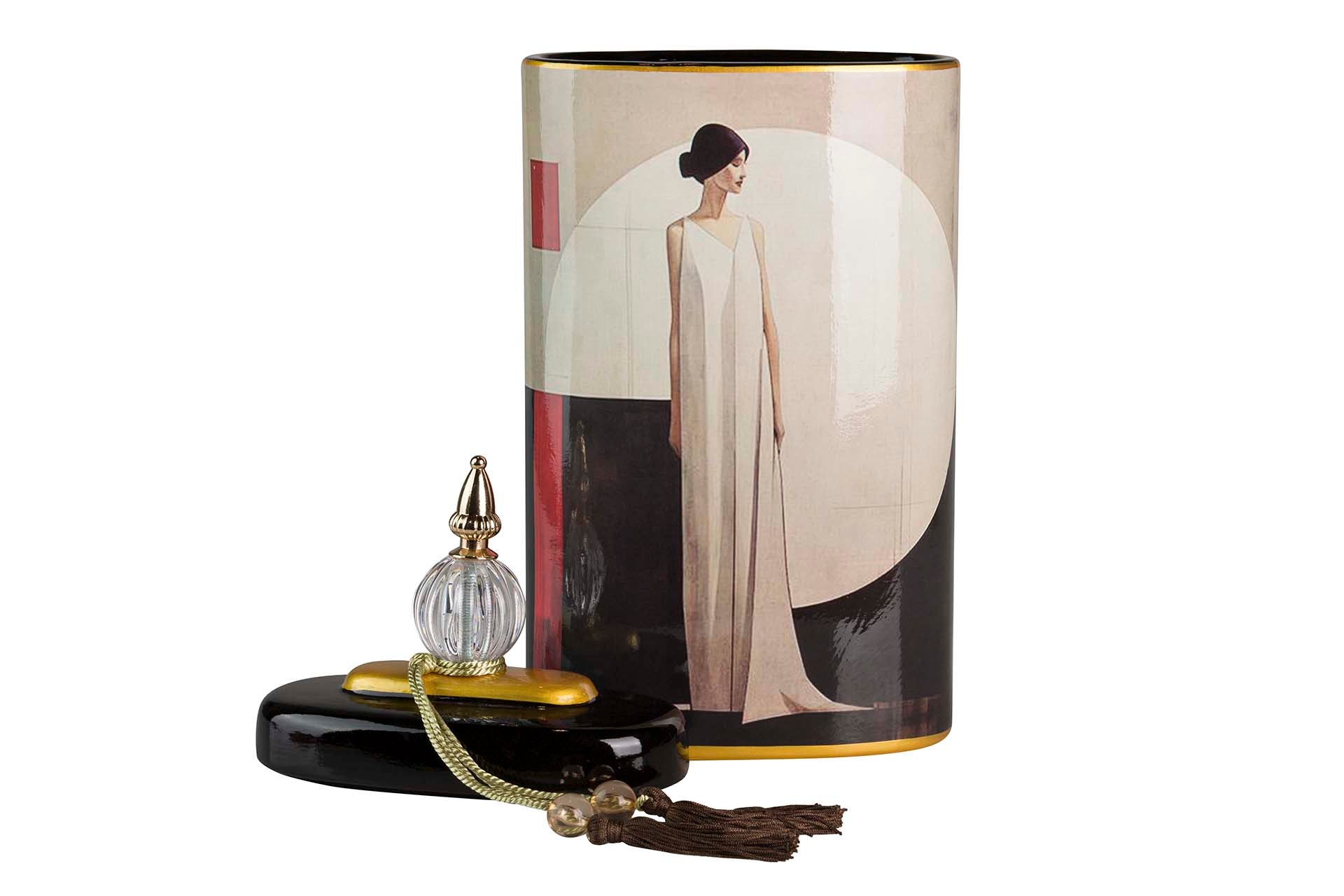 TIBOR CERAMIC WOMAN DRESS 20x11x47 CM