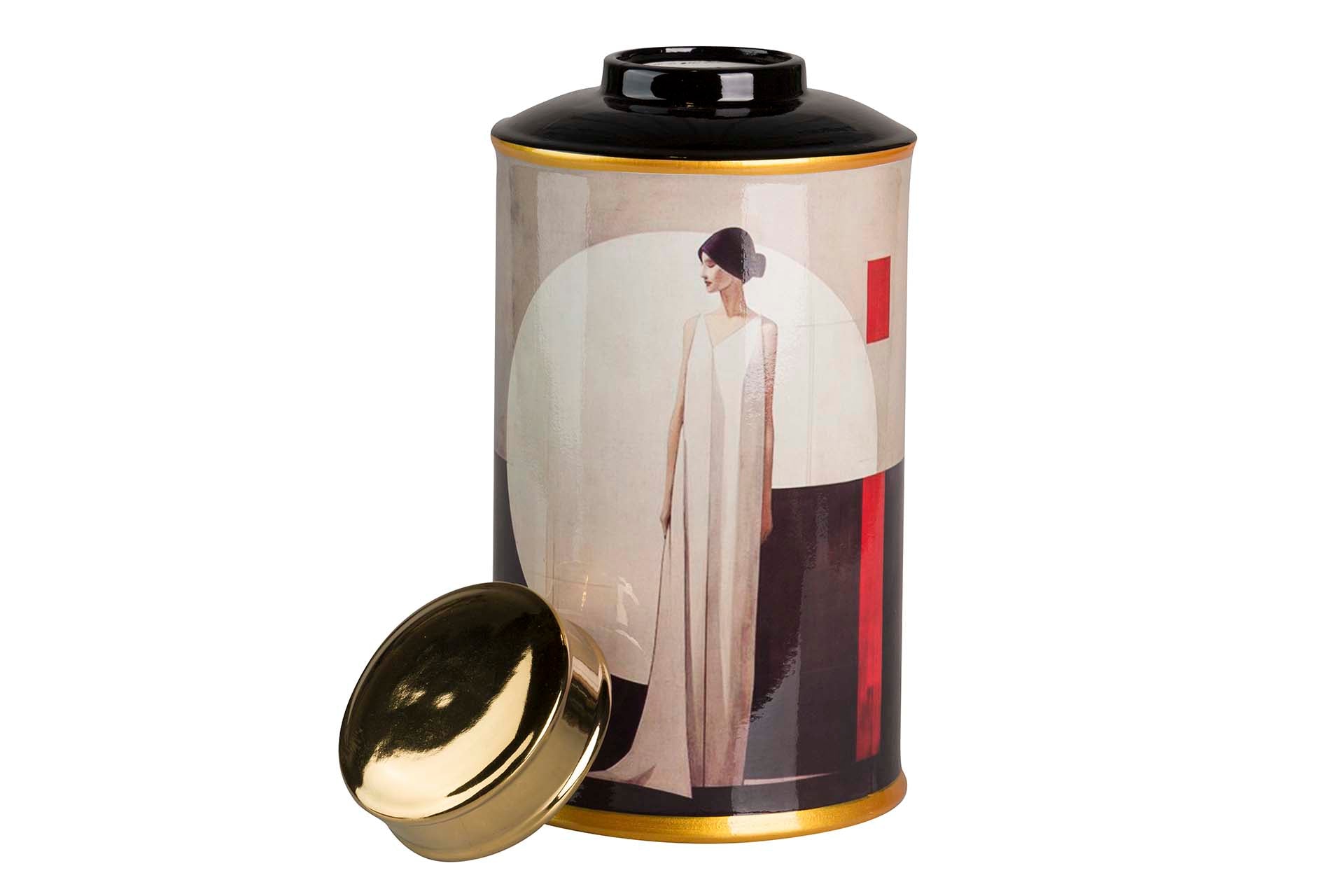 TIBOR CERAMIC WOMAN'S DRESS 17x17x32 CM