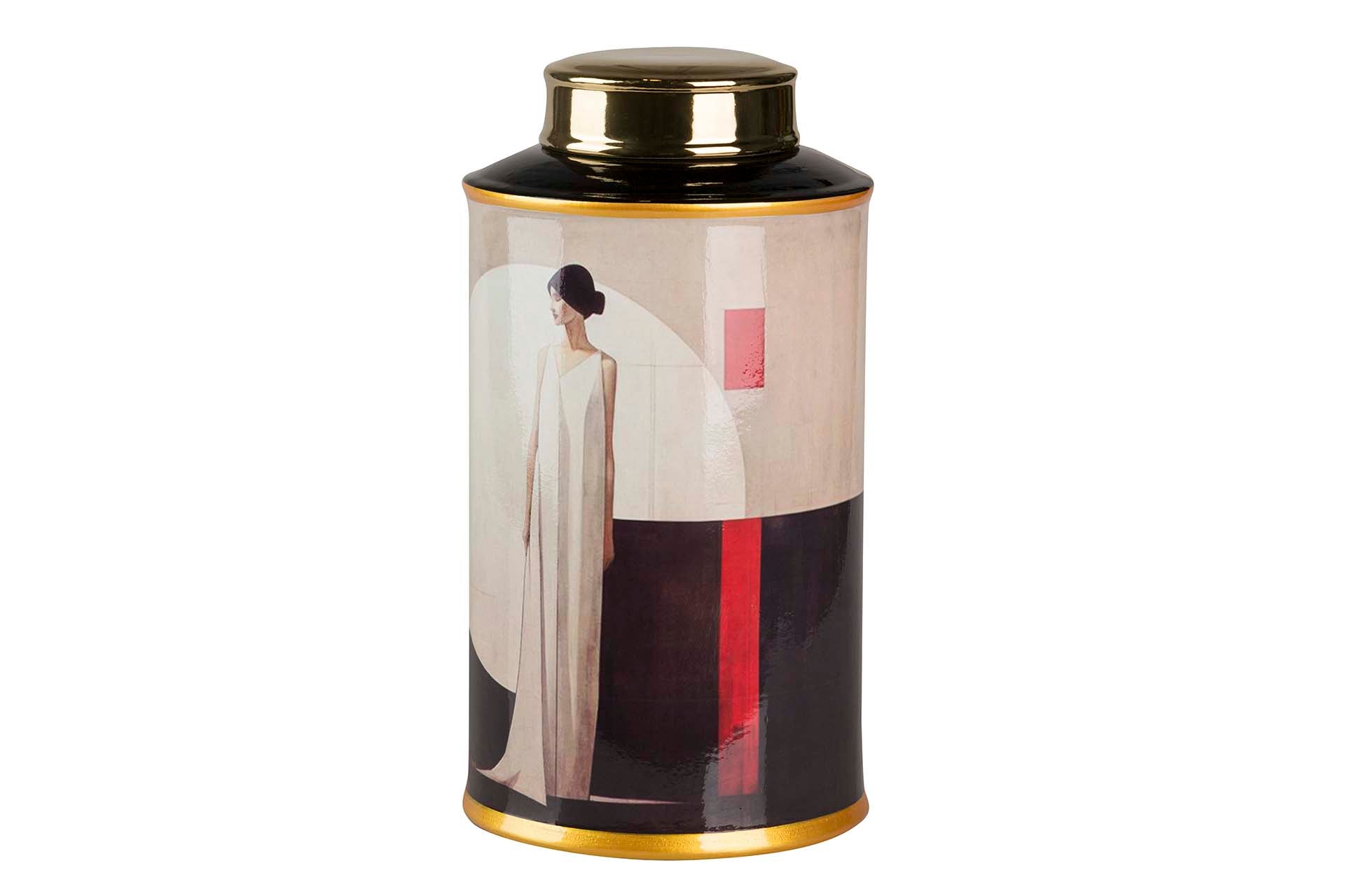 TIBOR CERAMIC WOMAN'S DRESS 17x17x32 CM
