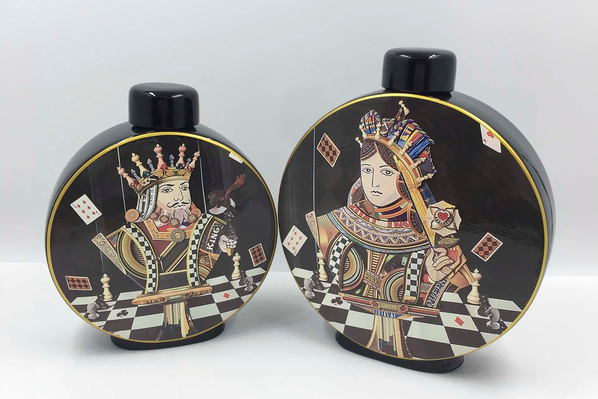 TIBOR CERAMICA AJEDREZ 28x8x33 CM