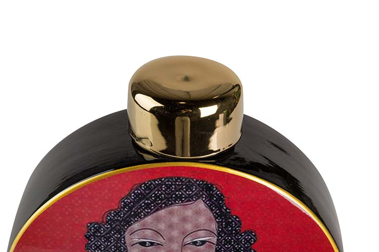 CERAMIC WOMAN JAR 23x8x28 CM