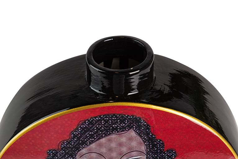 CERAMIC WOMAN JAR 23x8x28 CM