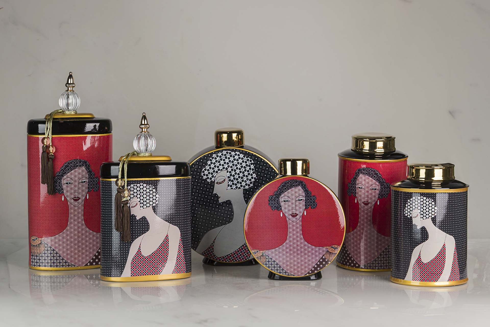 TIBOR CERAMIC WOMEN 17x17x32 CM